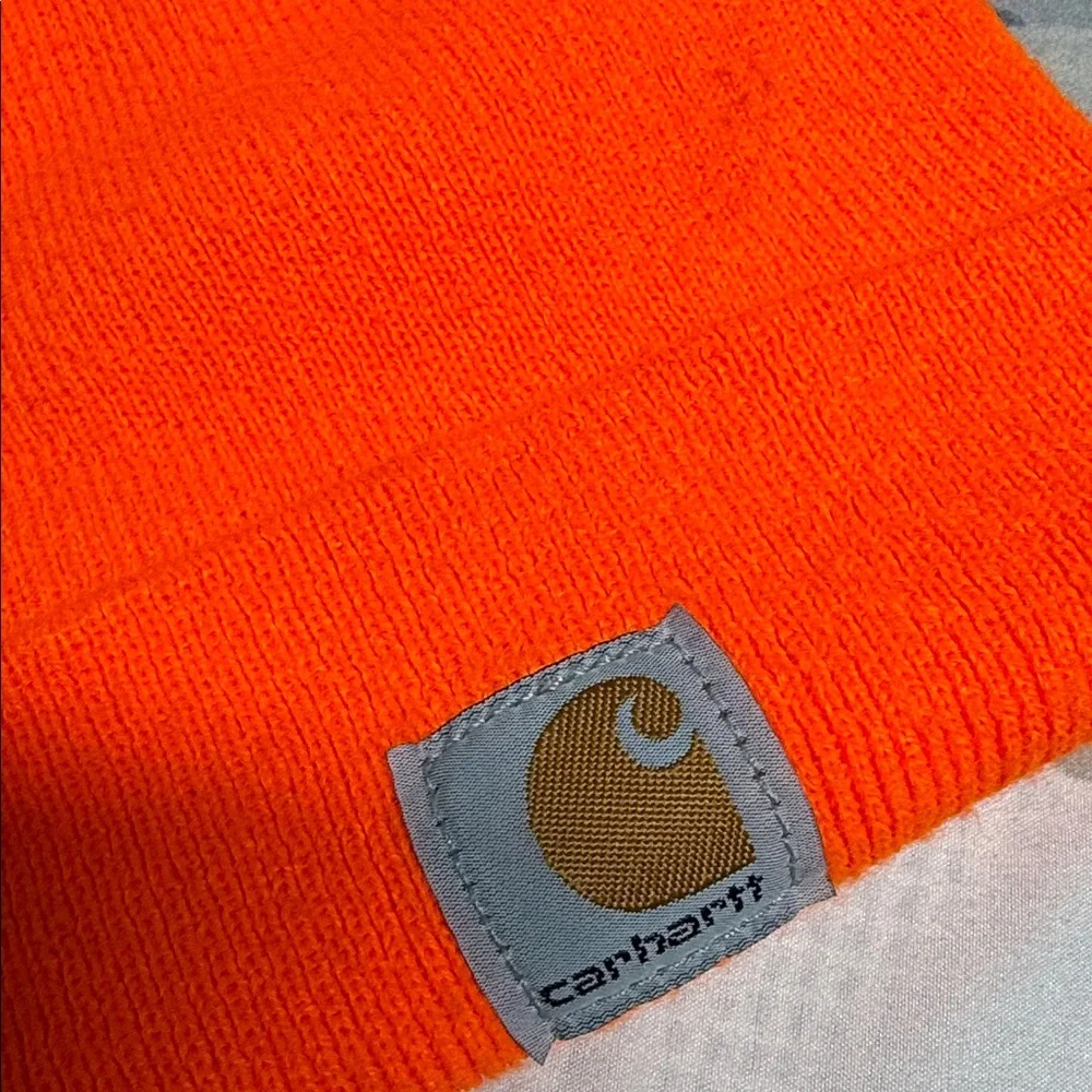 Carhartt youth Vibrant Orange Knit Hat beanie